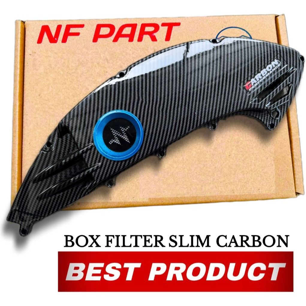 Cover Filter udara SLIM Aerox, Nmax CARBON Tutup cover box bok filter saringan udara