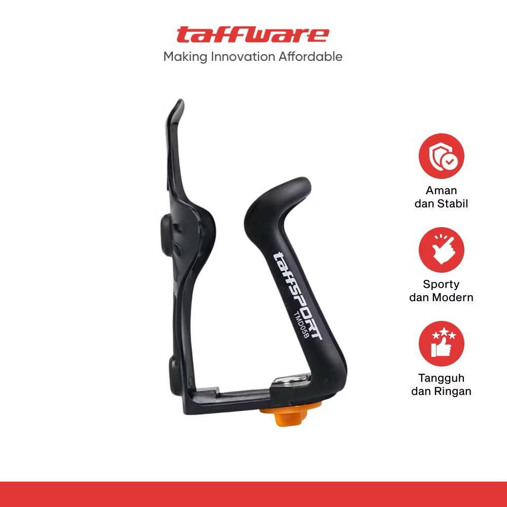 ￼TaffSPORT Holder Botol Minum Sepeda Bottle Cage MTB Adjustable - TMD05B
